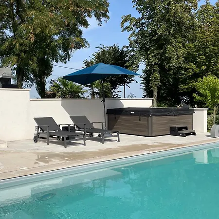 View, Pool And On The Champagne Vineyard Saint-Thierry